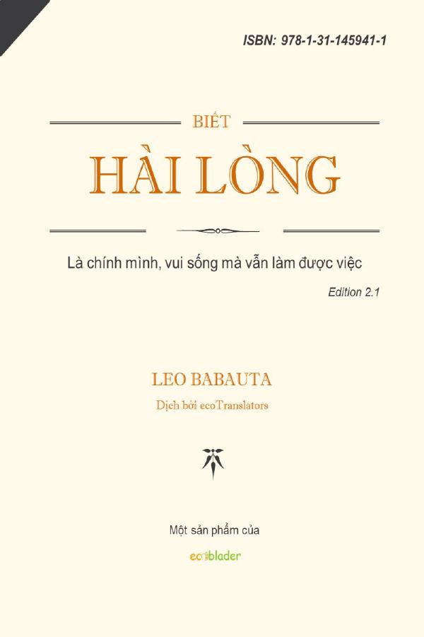 Biết Hài Lòng - Leo Babauta