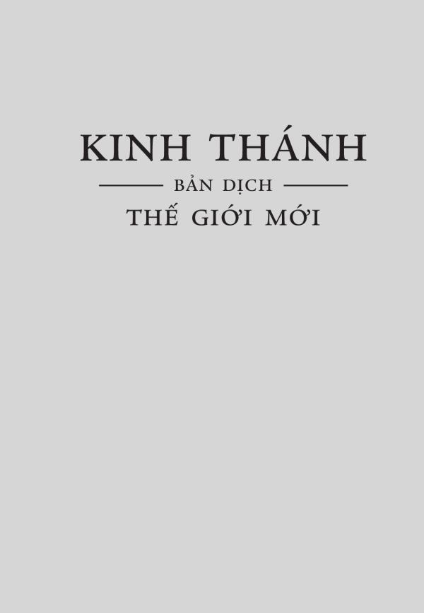 Kinh Thánh (Bản Dịch Mới)