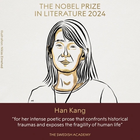 Người Ăn Chay, Văn Sĩ Han Kang - Người Phụ Nữ Châu Á Đầu Tiên Giành Giải Thưởng Nobel Văn Học