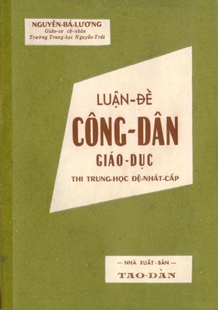 Luận Đề Công Dân Giáo Dục