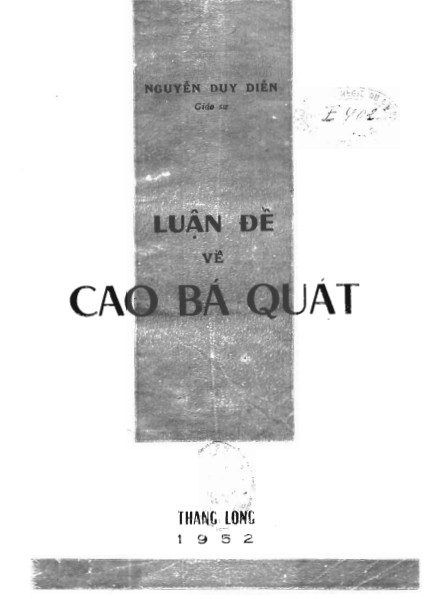 Luận Đề Về Cao Bá Quát