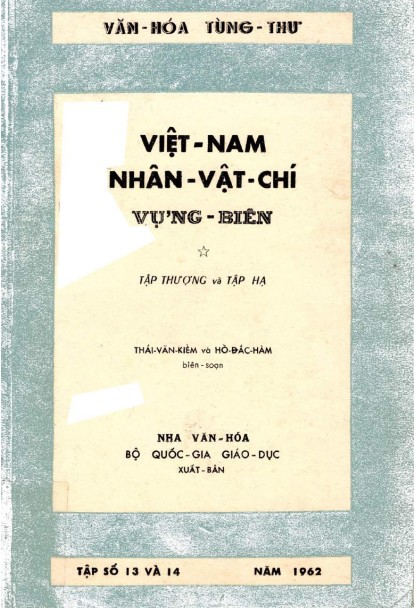 Việt Nam Nhân Vật Chí Vựng Biên