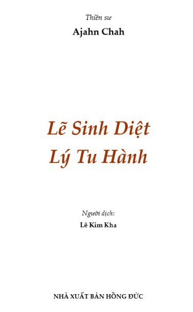 Lẽ Sinh Diệt Lý Tu Hành