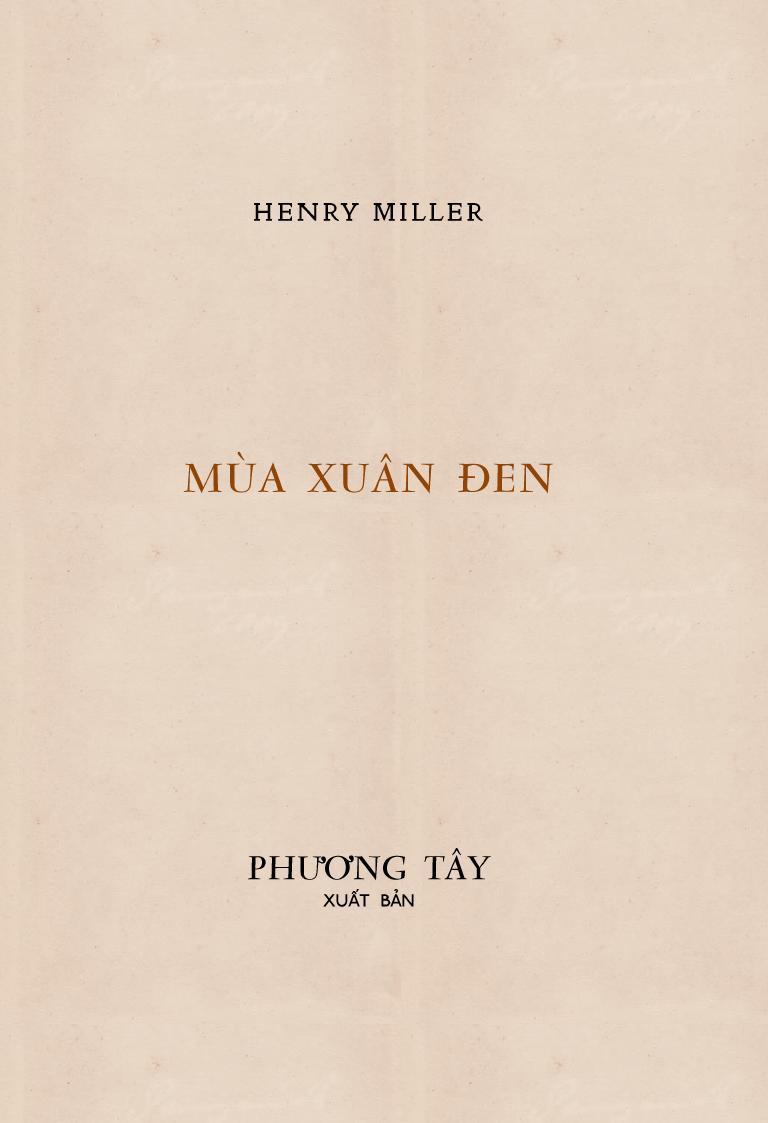 Mùa Xuân Đen