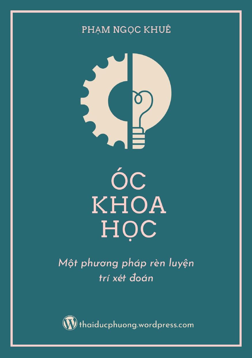 Óc Khoa Học - Một Phương Pháp Rèn Luyện Trí Xét Đoán