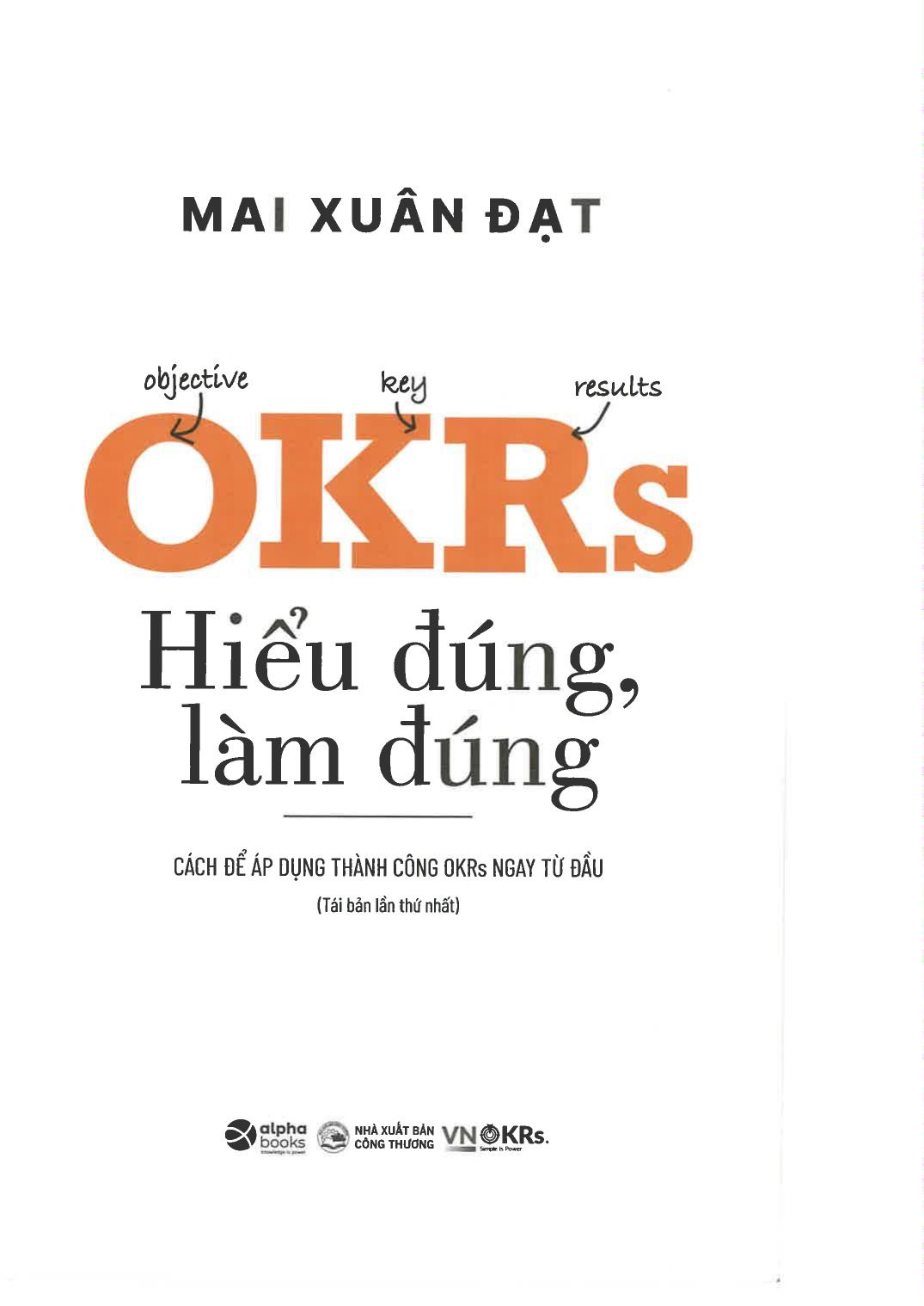 OKRs - Hiểu Đúng, Làm Đúng