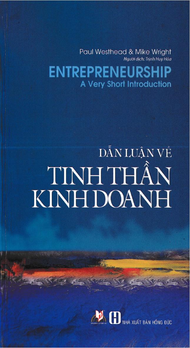 Dẫn luận về Tinh Thần Kinh Doanh