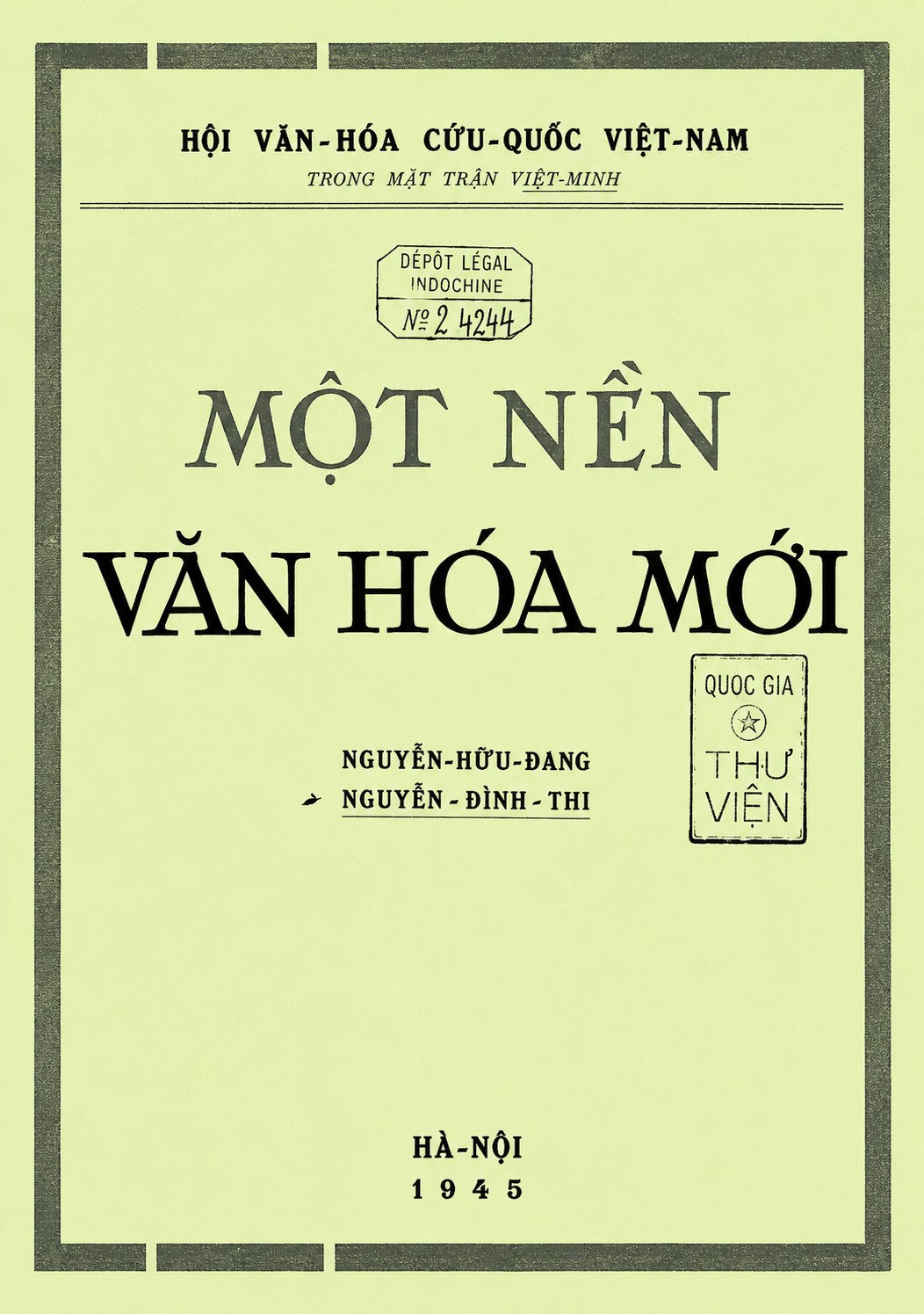 Một Nền Văn Hóa Mới