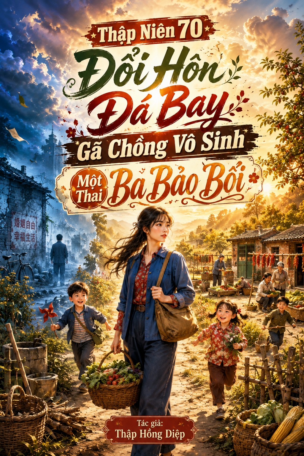 Thập Niên 70: Đổi Hôn, Đá Bay Gã Chồng Vô Sinh, Một Thai Ba Bảo Bối