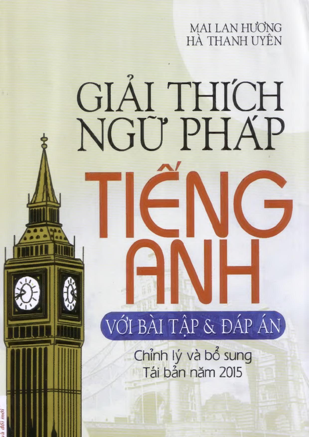 Giải Thích Ngữ Pháp Tiếng Anh Với Bài Tập & Đáp Án