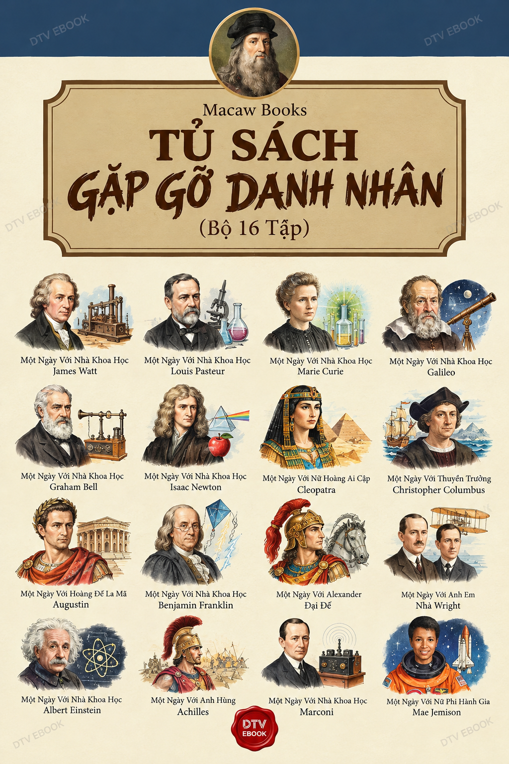 Tủ Sách Gặp Gỡ Danh Nhân (Bộ 16 Tập)